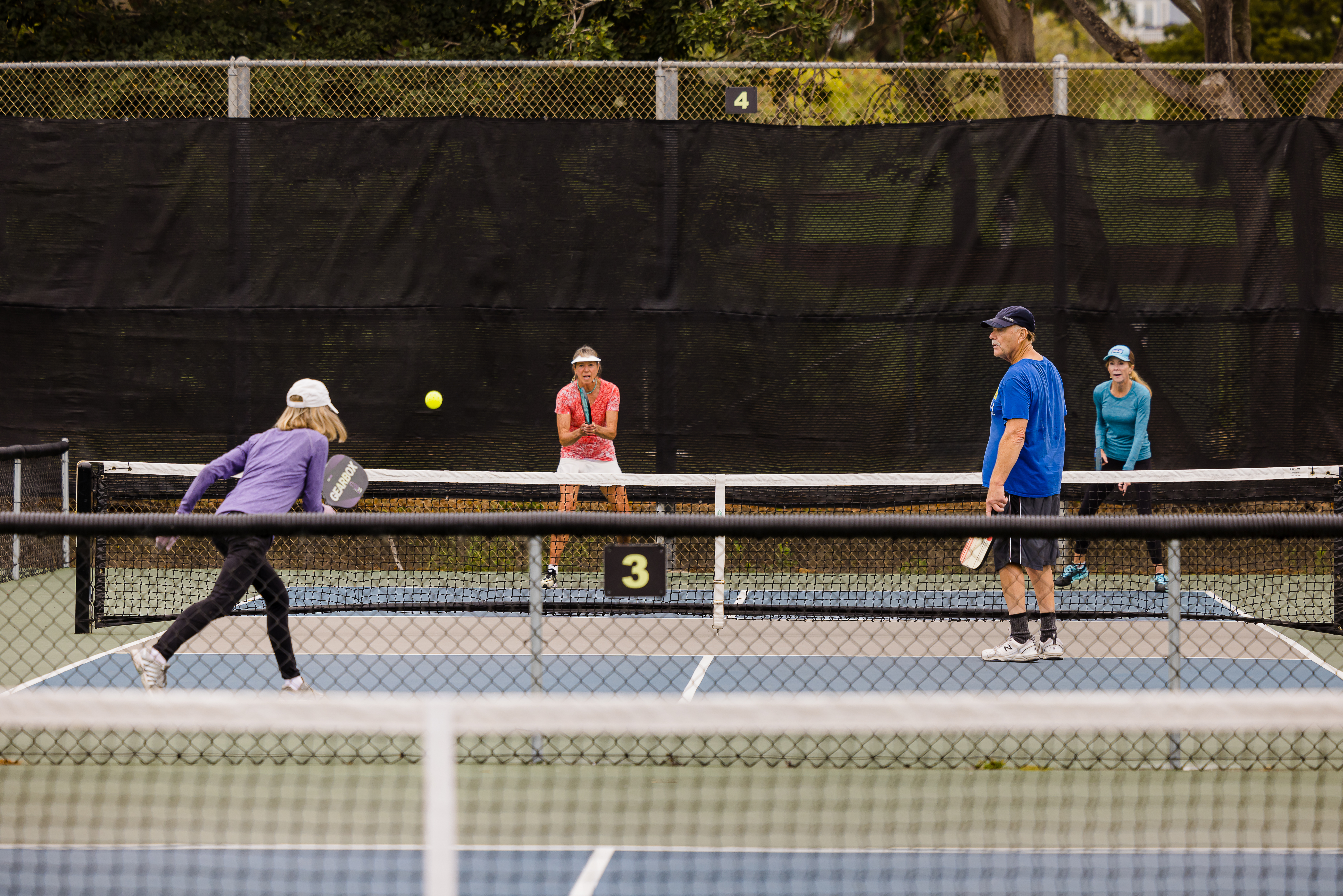 Pickleball players enjoy the Municipal Courts