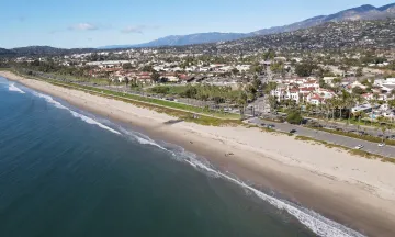 Aerial view of East Beach