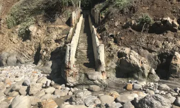 Thousand Steps staircase to the beach