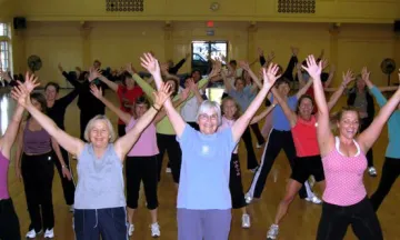 Jazzercise participants at Carrillo Recreation Center