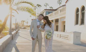 Wedding outside of Cabrillo Pavilion