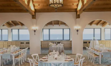 Cabrillo Pavilion Event Setup with Tables