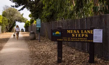 Mesa Lane Steps sign