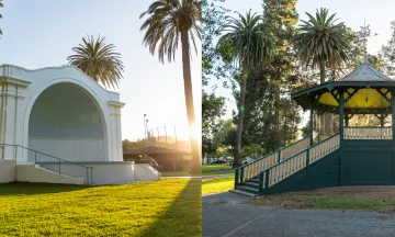 Plaza del Mar Band Shell and Alameda Park Bandstand