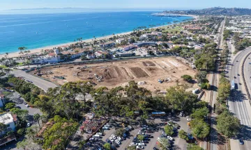 Aerial view of Dwight Murphy Field under construction