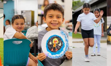 Children enjoying activities at the Summer Fun program.