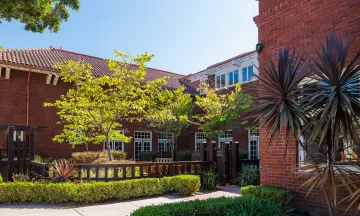 Outdoor patio of Carrillo Recreation Center 