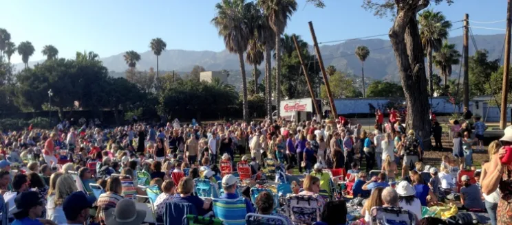 Community members attend Concerts in the Park