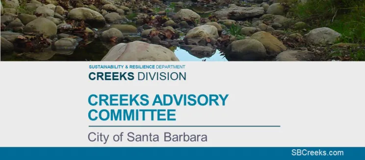 Creeks Advisory Committee title presentation slide