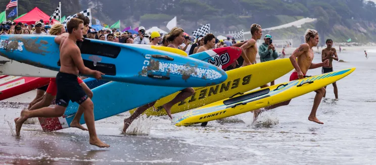 Junior lifeguards compete at the Fiesta Invitational