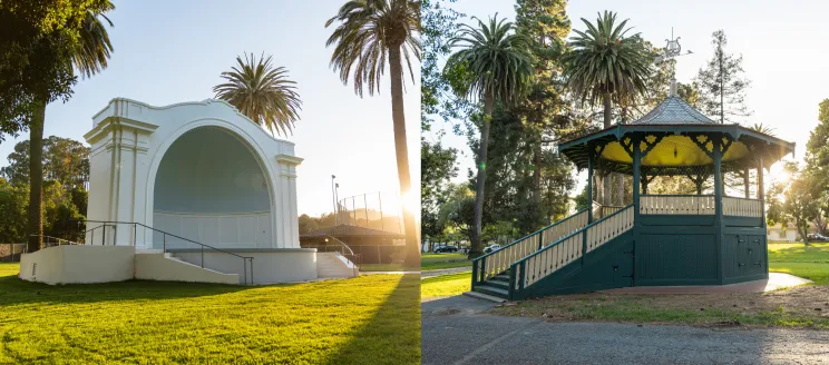 Plaza del Mar Band Shell and Alameda Park Bandstand