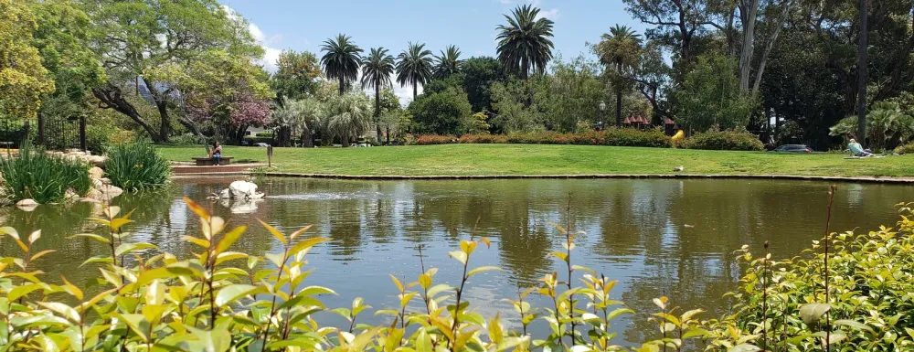 Pond at Alice Keck Park Memorial Garden
