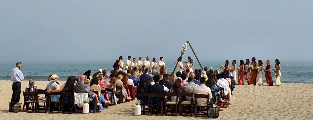 Wedding ceremony on East Beach