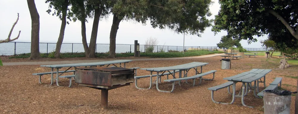 Picnic area at Shoreline Park