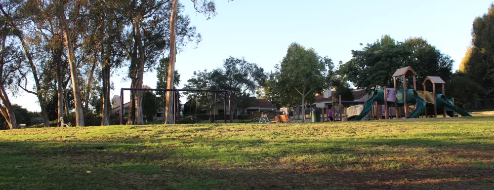 La Mesa Park grass and play structure