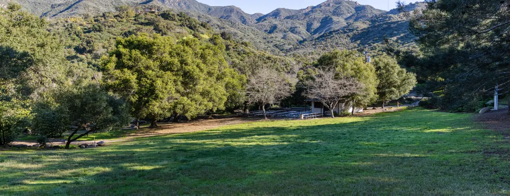 Skofield Park grassy field near Picnic Area A