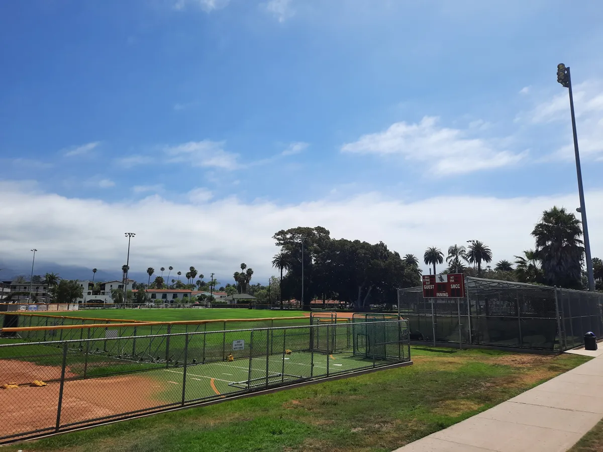 Baseball/softball field at Pershing Park