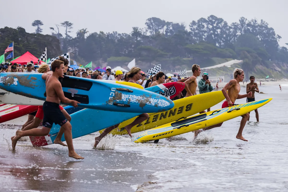 Junior lifeguards compete at the Fiesta Invitational