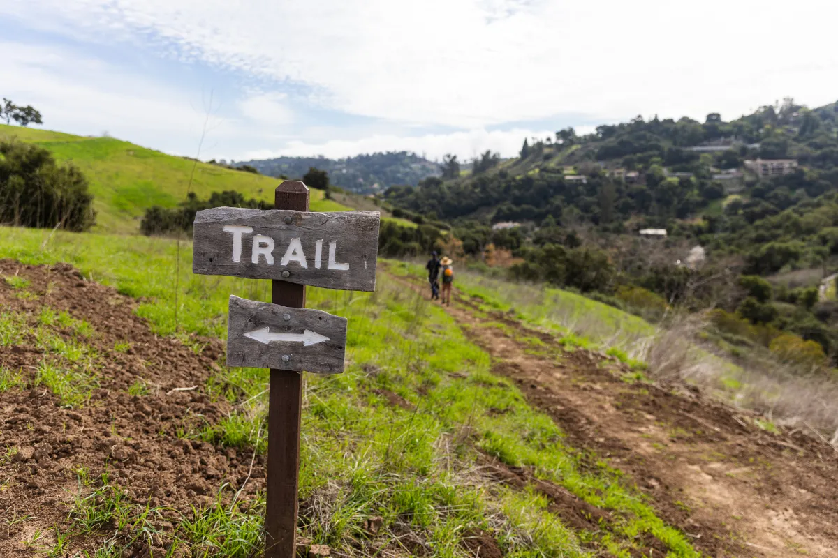 Trail Sign in Parma Park