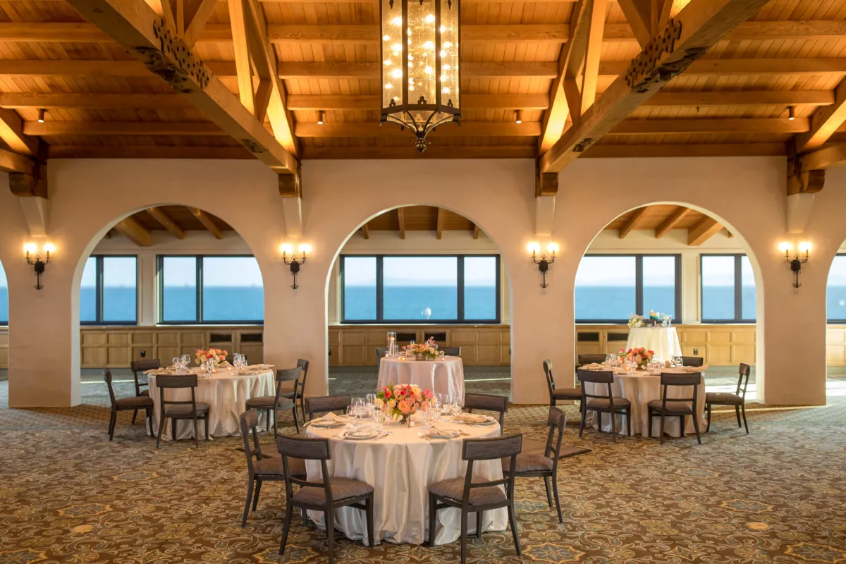 Cabrillo Pavilion Event Setup with Tables