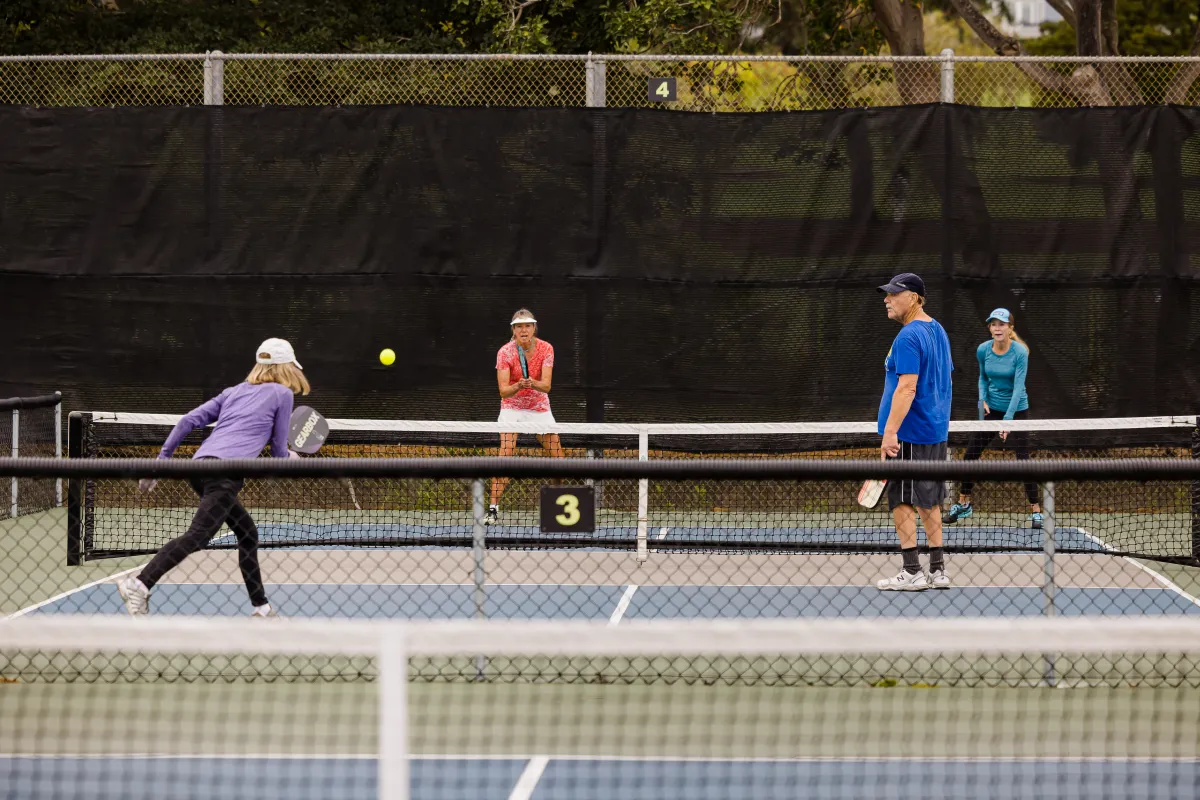 Pickleball players enjoy the Municipal Courts