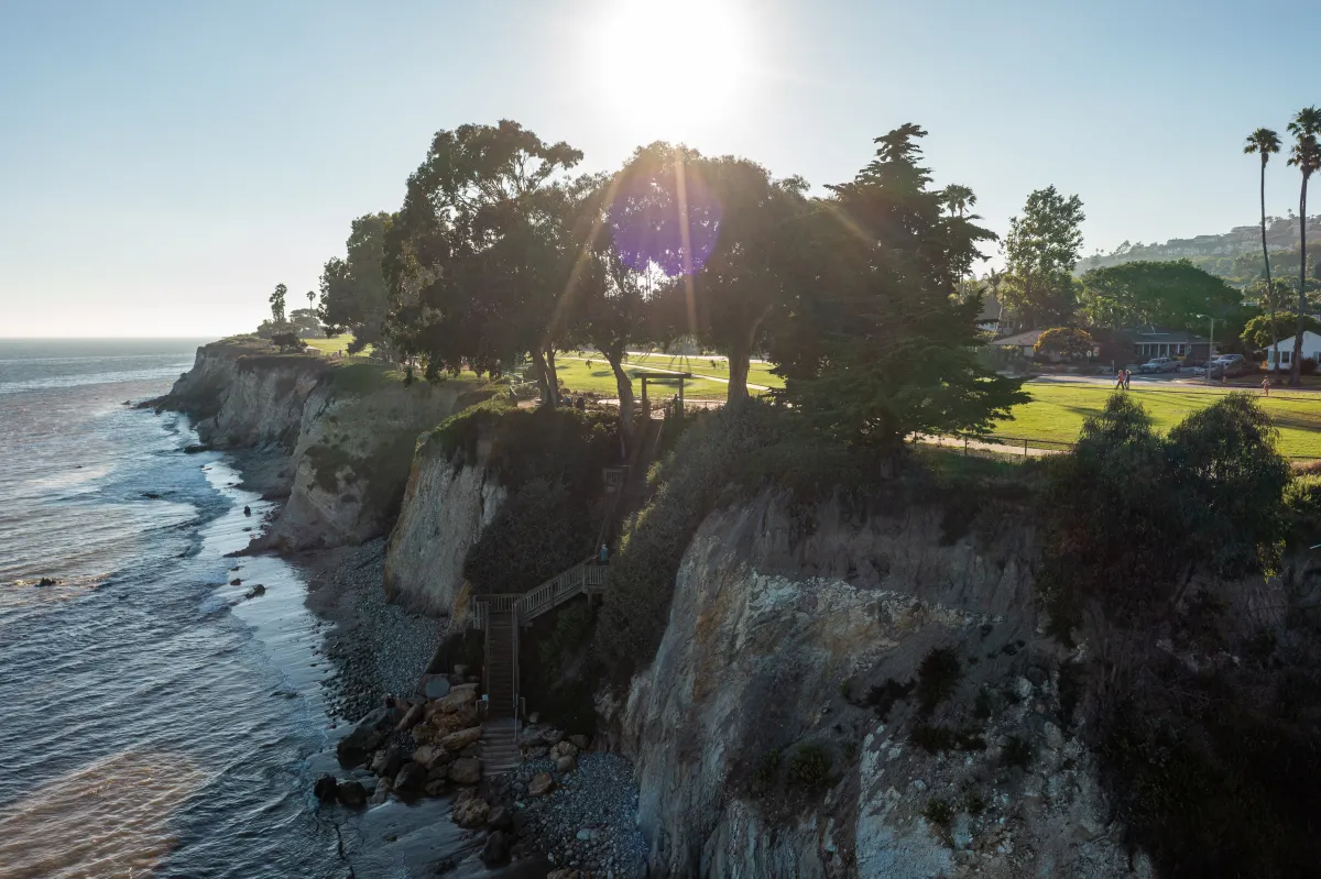 Aerial view of the Shoreline Steps