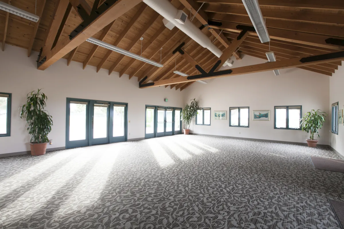 Casa Las Palmas interior with sun beaming through windows