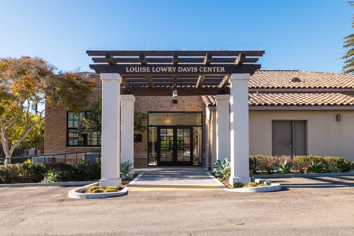 The entrance to the Louise Lowry Davis Center