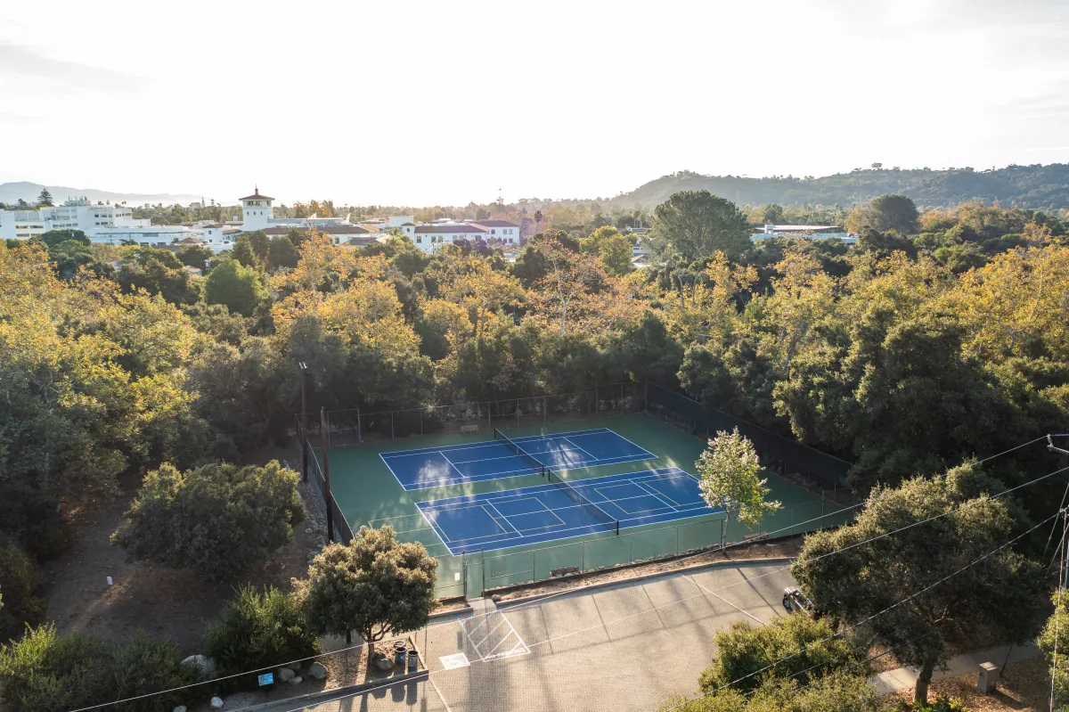 Oak Park Tennis Courts aerial view