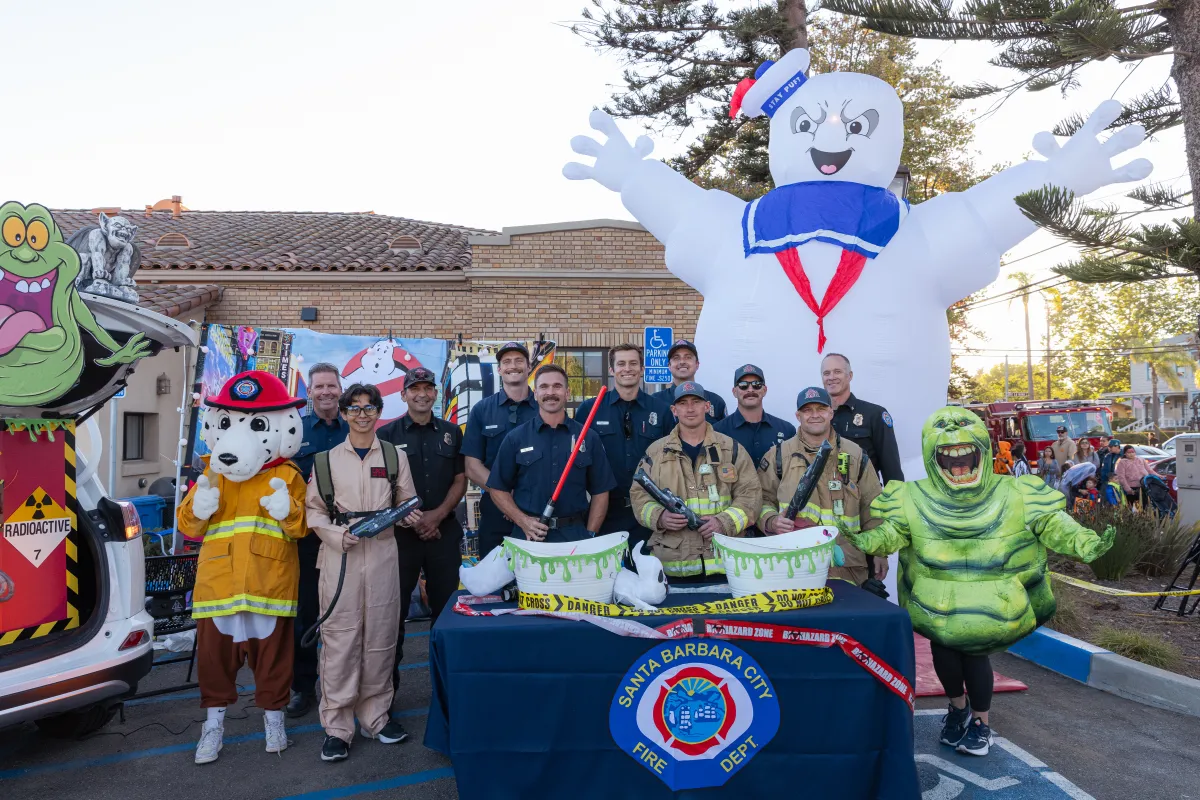Ghost busters themed trunk or treat booth