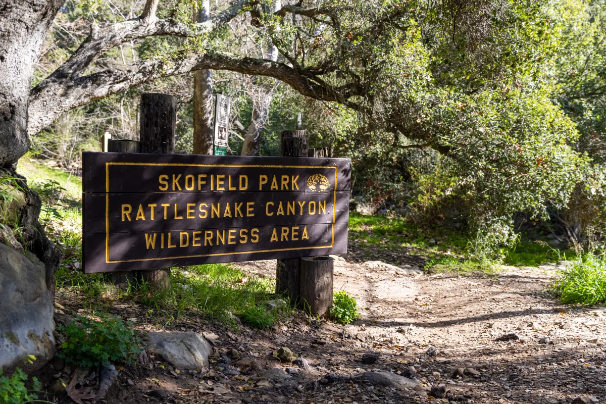 Rattlesnake Canyon Trail sign