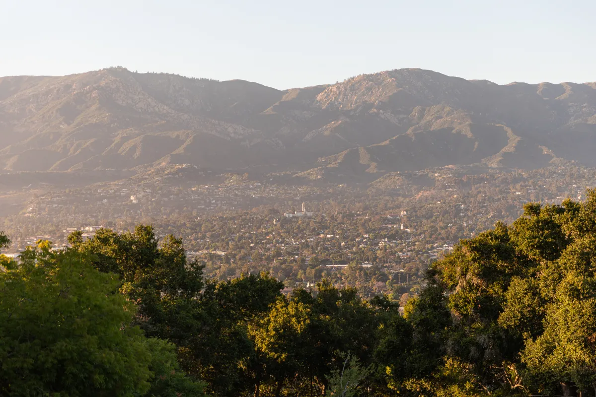 View of Santa Barbara and the mountains from Hilda McIntyre Ray Park