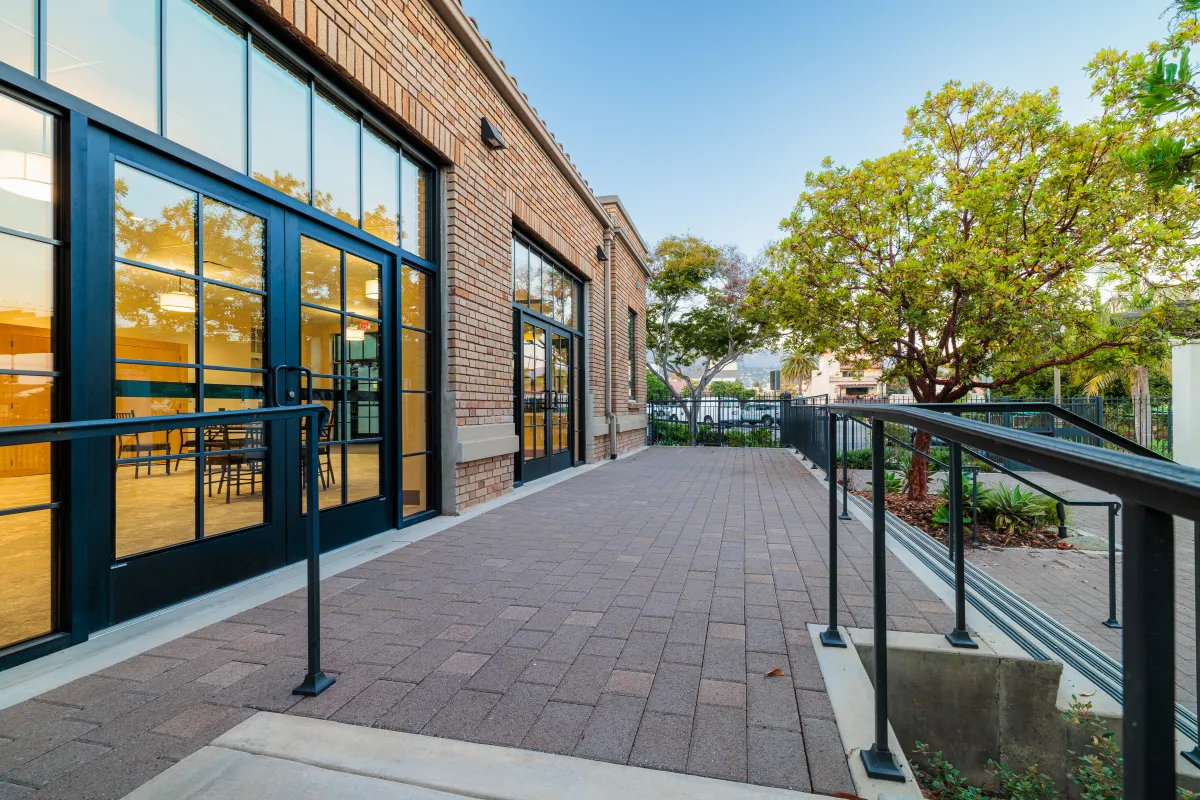 Louise Lowry Davis Center outdoor patio