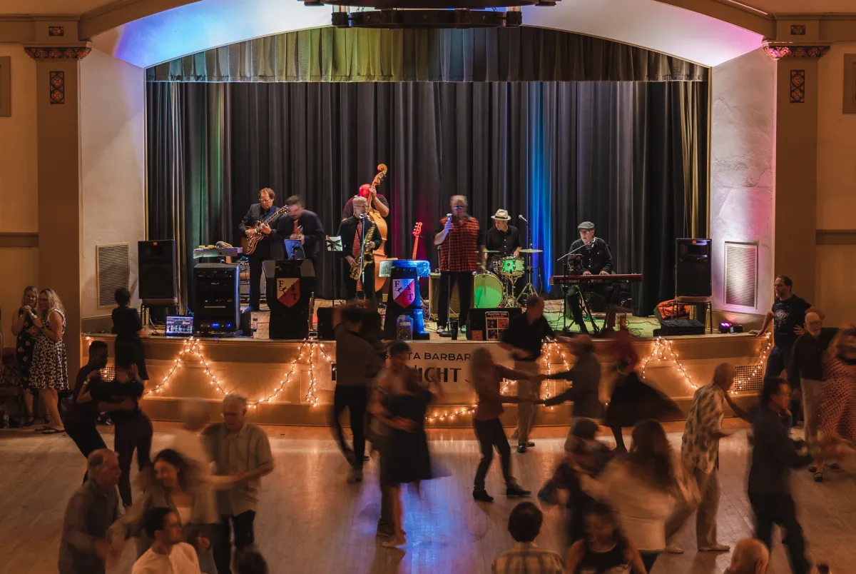 Friday Night Swing dancers enjoy the event