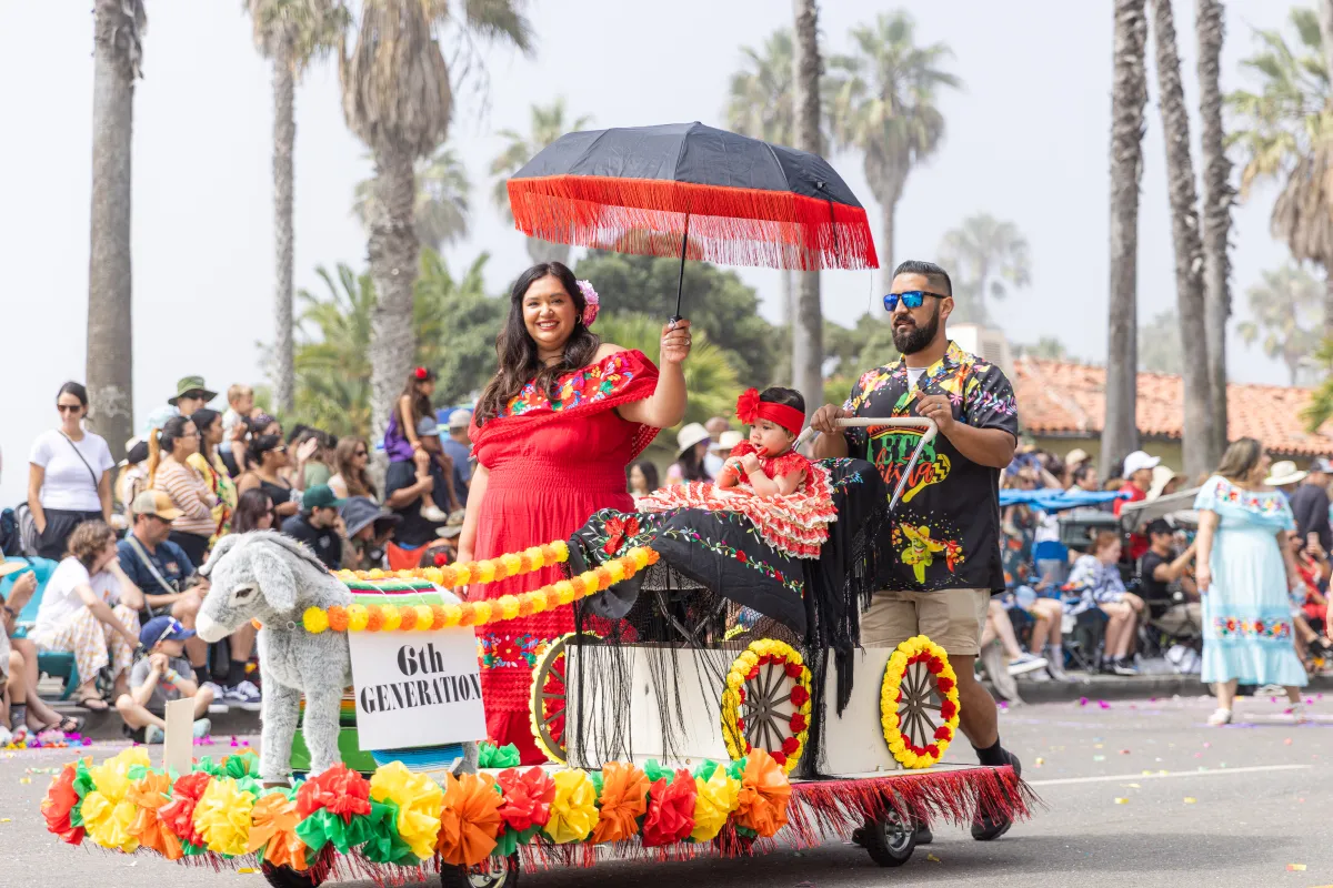 Photo from Children's Fiesta Parade, 6th Generation Family of Three 