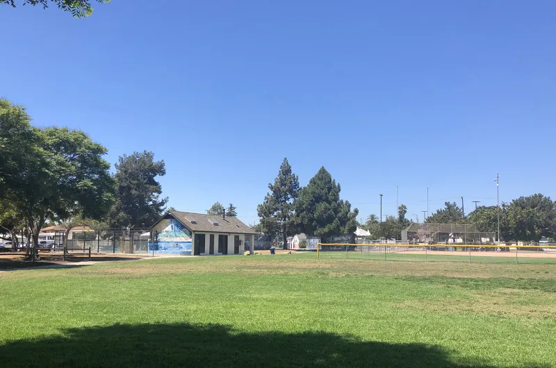 Ortega Park Welcome House and fields