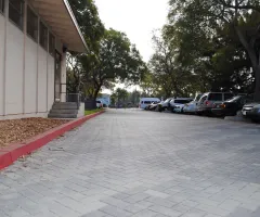 Permeable pavers at the Westside Neighborhood Center