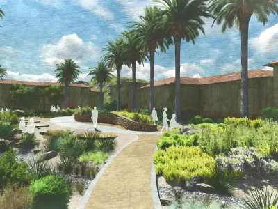 Rendering of Chumash Cultural Project at Ambassador Park