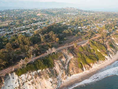 An aerial view of Douglas Family Preserve